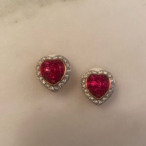 Valentine’s Day Earrings!!! Heart shaped sparkly earrings!